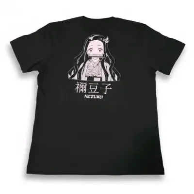 Polera negra Nezuko Kamado anime - miniatura 2