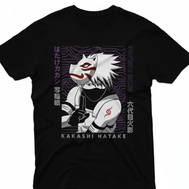 Polera negra Kakashi Hatake