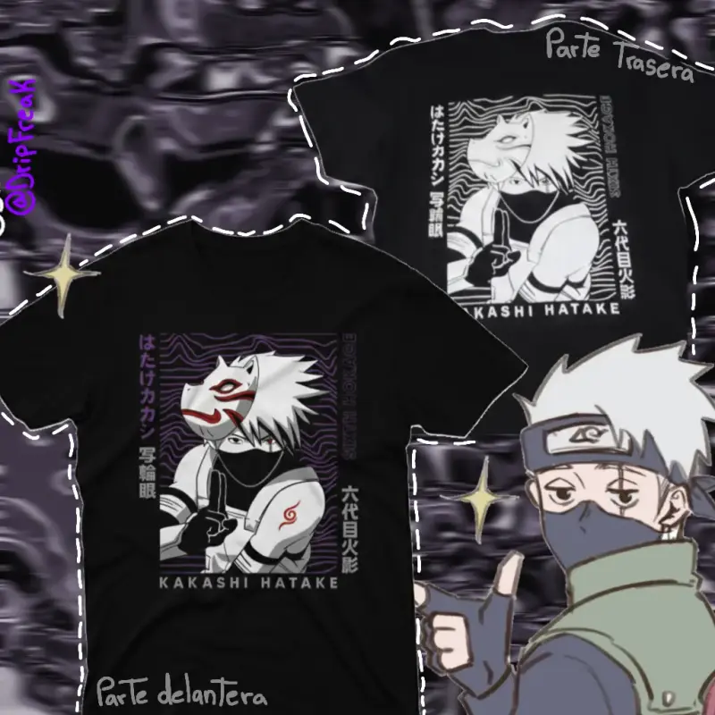 Polera negra Kakashi Hatake - 3