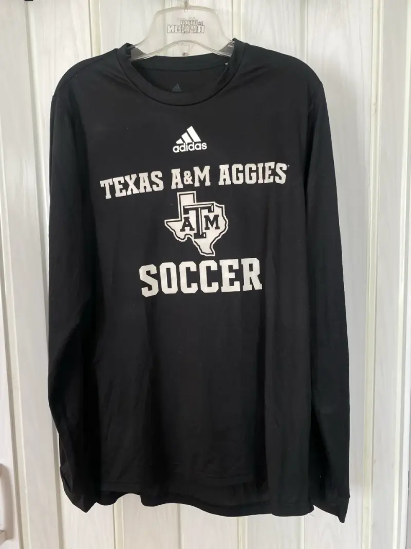 Polera negra Adidas Texas A&M - 1
