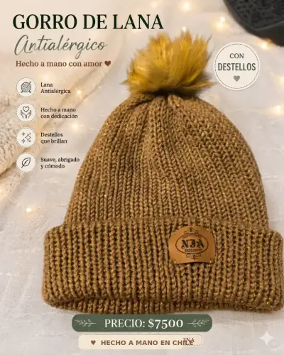 Gorro de lana con destellos - miniatura 1