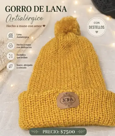 Gorro de lana con destellos - miniatura 2