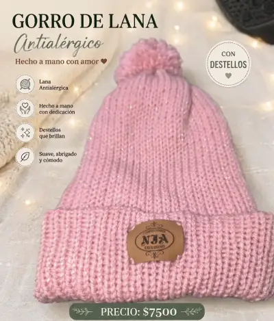 Gorro de lana con destellos - miniatura 4