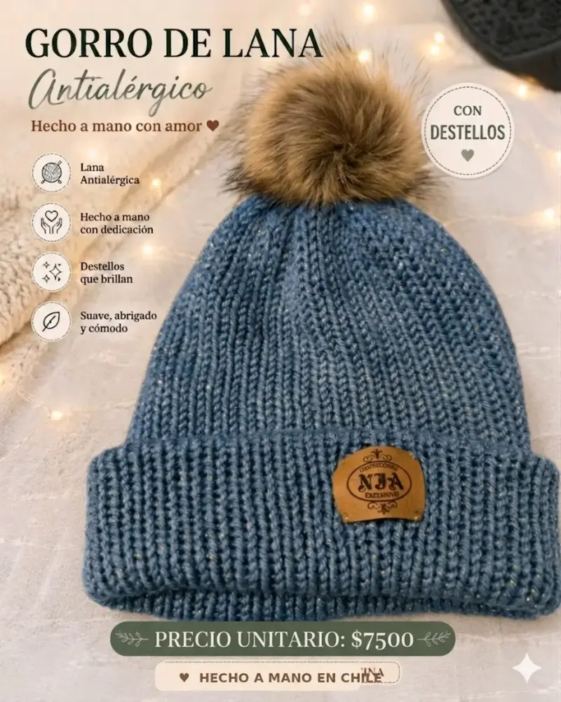 Gorro de lana con destellos - 5