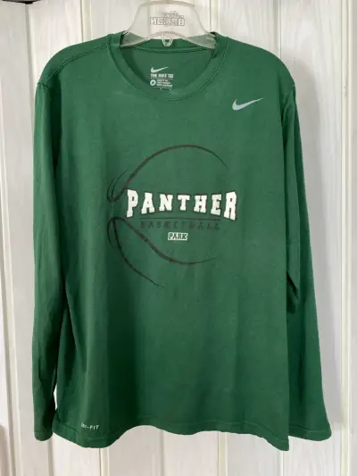 Polera manga larga verde Nike - miniatura 1