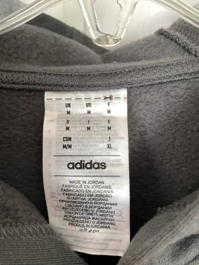 Polerón gris con capucha Adidas - miniatura 3