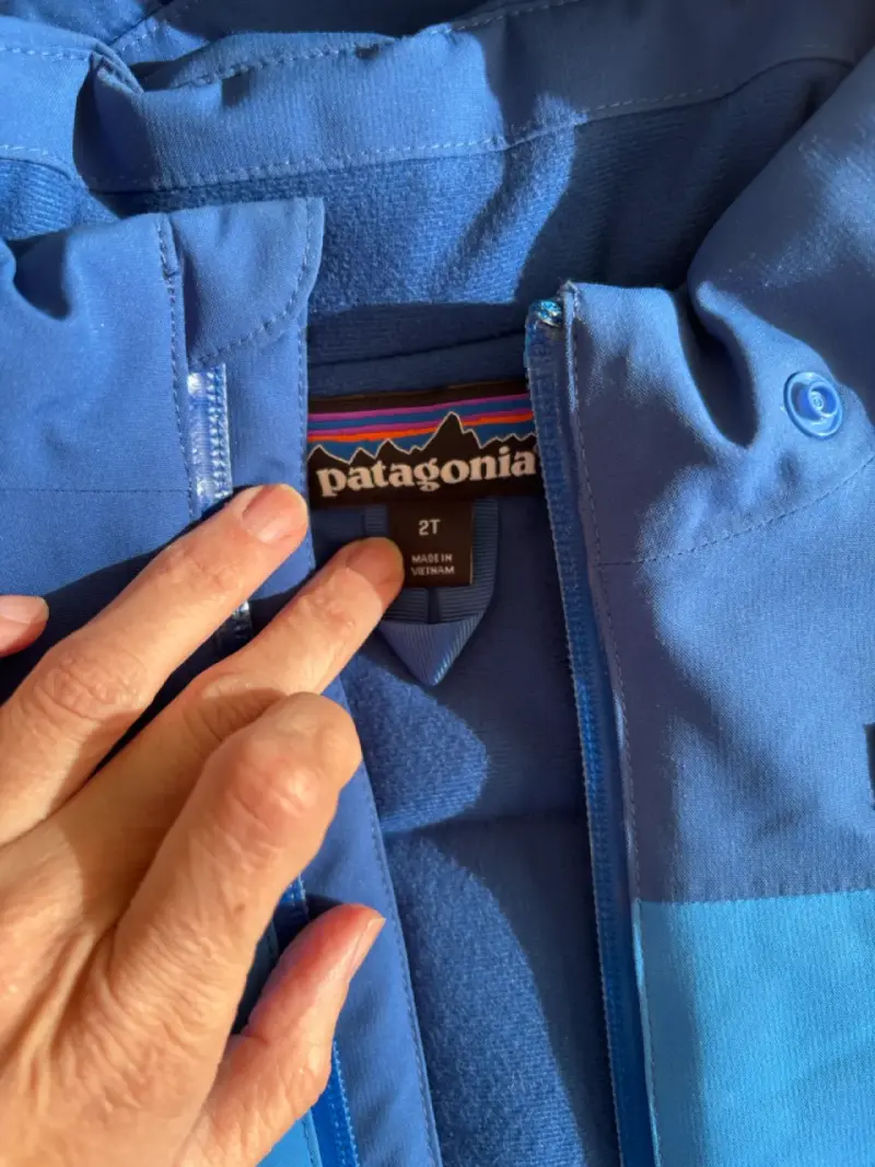 Parka nieve Patagonia azul para niños - 2