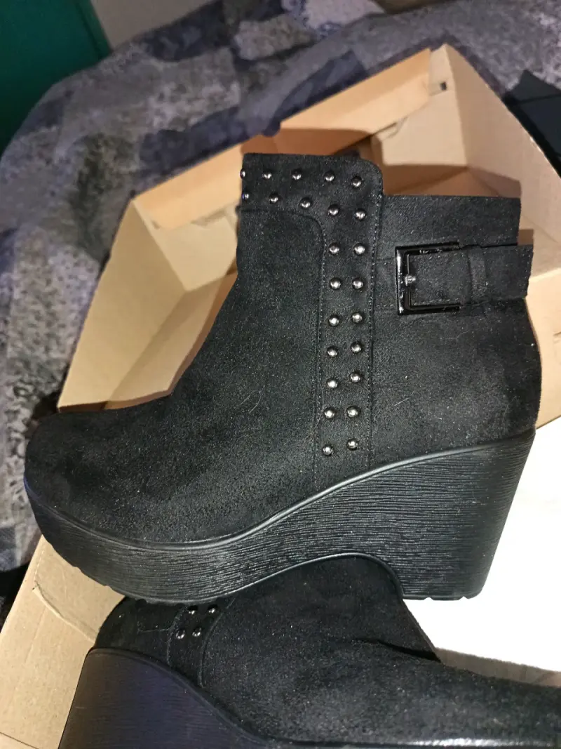 Botines negros con plataforma - 3