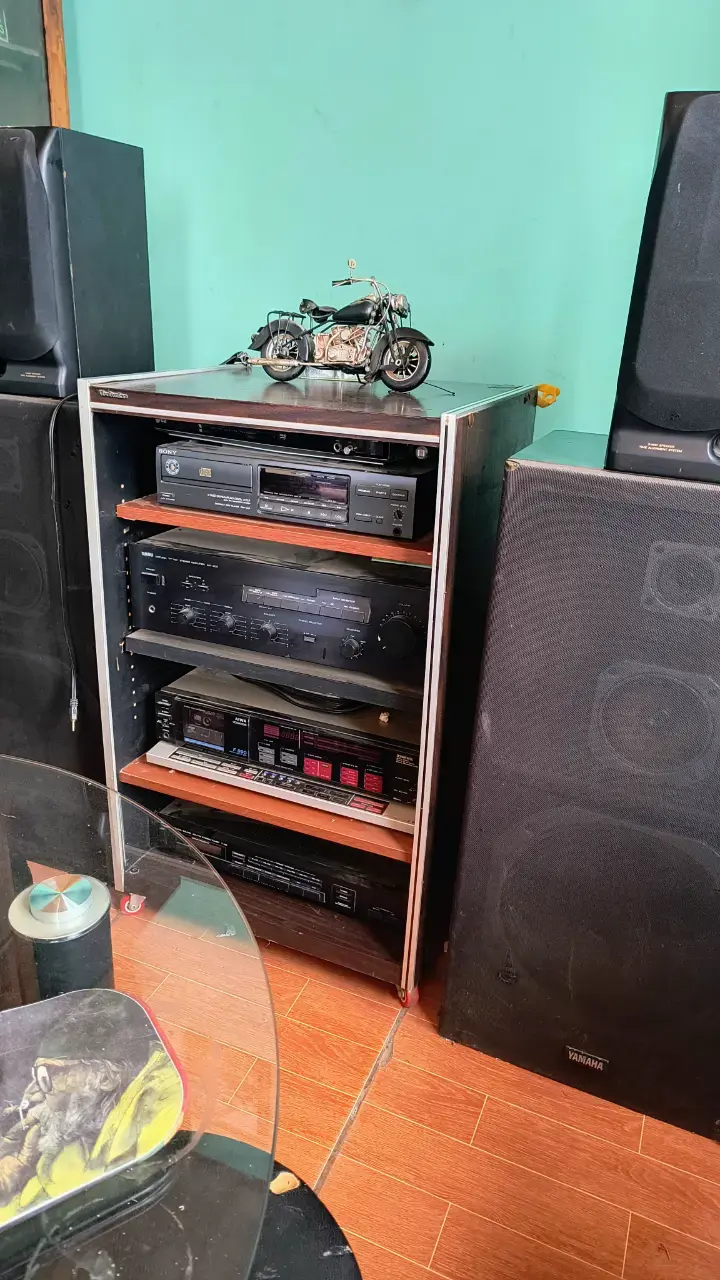 Sistema de audio estéreo vintage Yamaha Ax400
