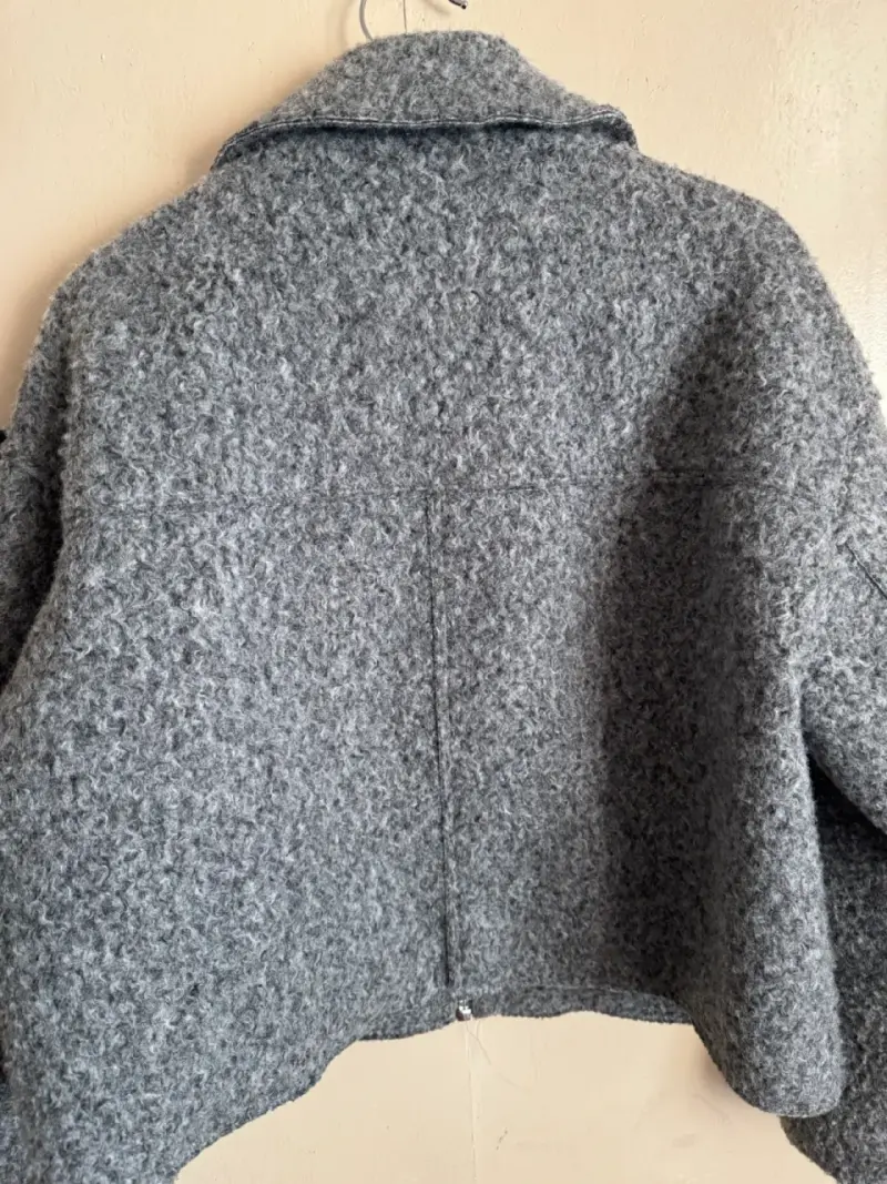 Chaqueta gris con cremallera Zara - 4