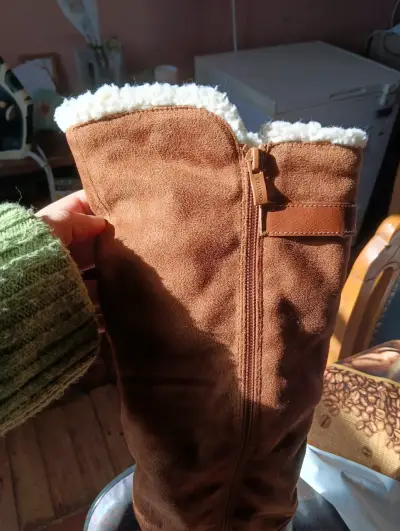 Botas alta café con hebillas - miniatura 5