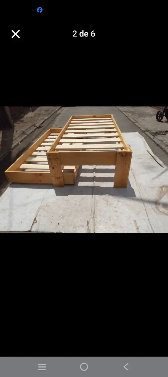 Base de cama de madera - 3