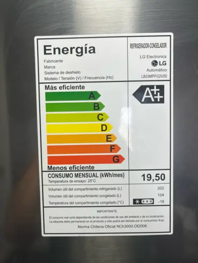 Refrigerador LG Inverter Plateado - miniatura 2