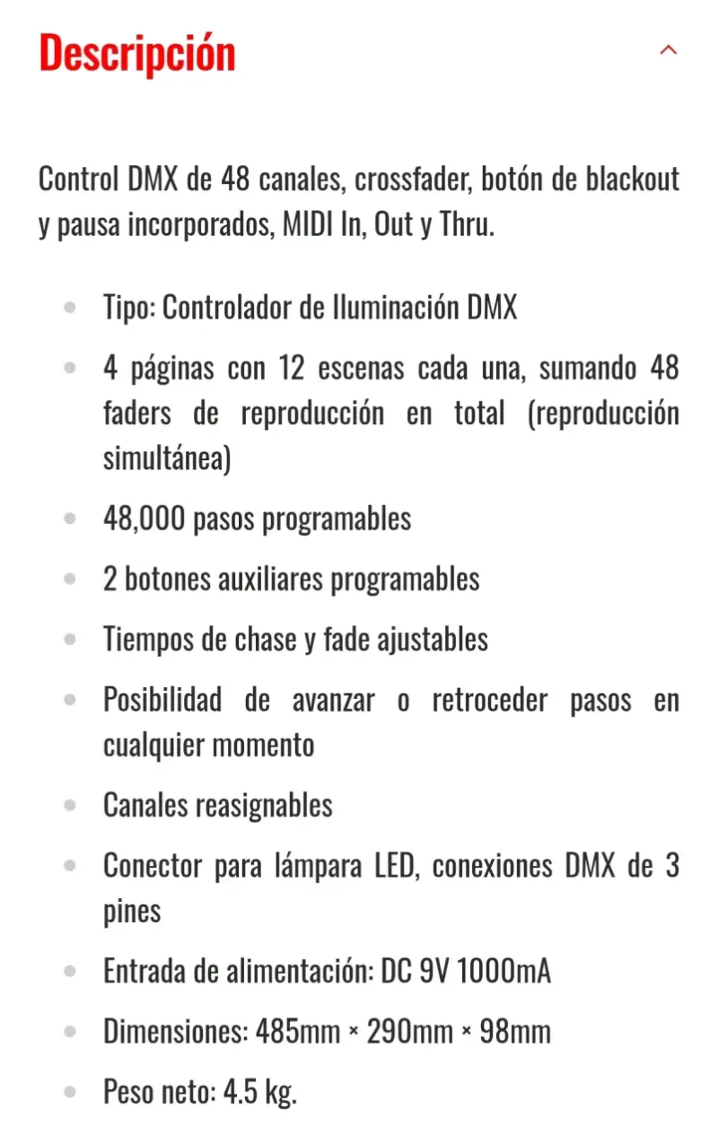 Consola DMX Aura Pulse 512-24CH - 4