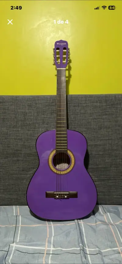 Guitarra clásica morada Vizcaya - miniatura 3