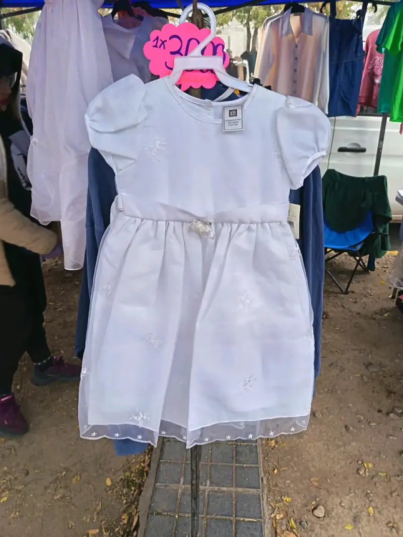 Vestido de niña blanco - 2