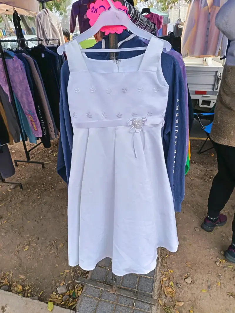 Vestido de niña blanco - 4