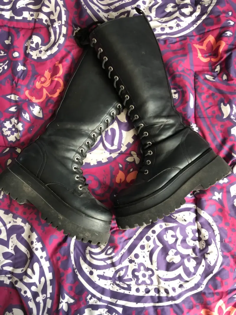 Botas negras de plataforma