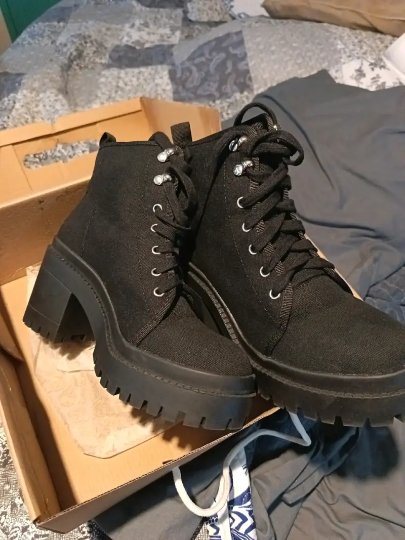 Botines negros de plataforma - 4