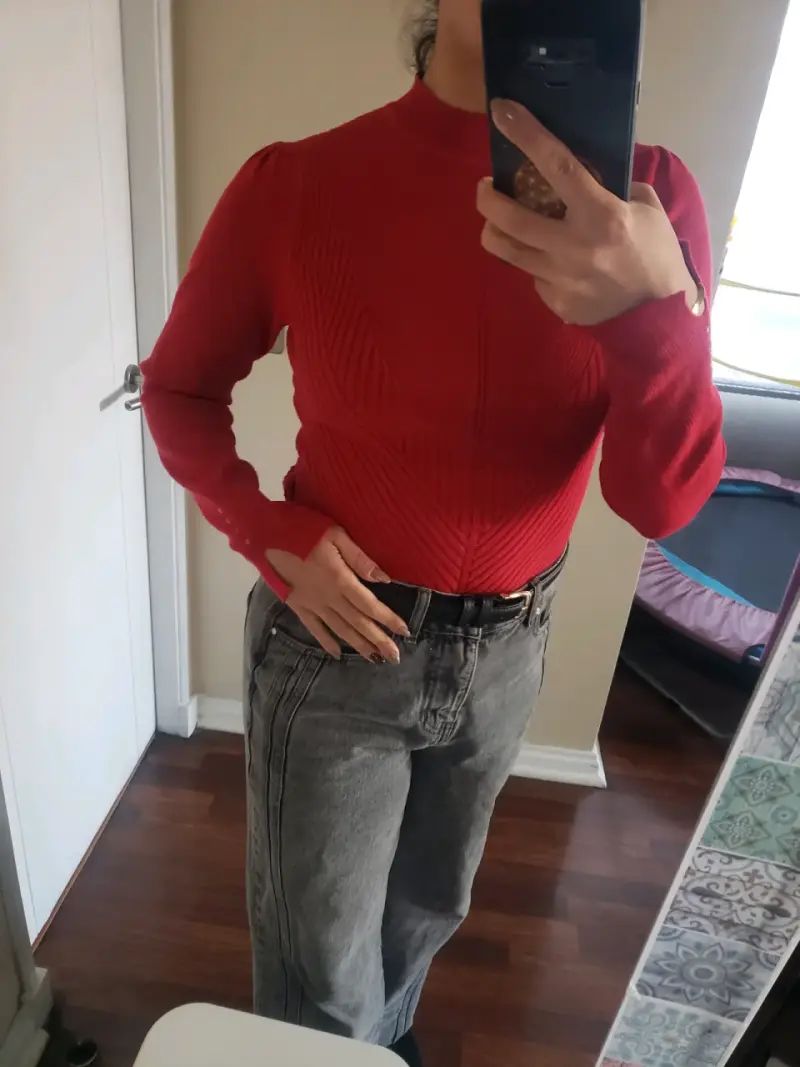 Polera tejida talla S marca iO - 2