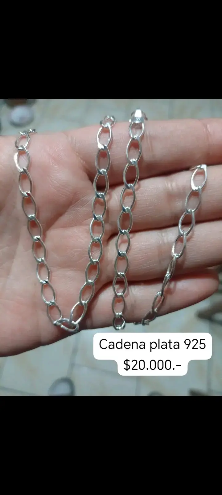 Cadena de plata 925