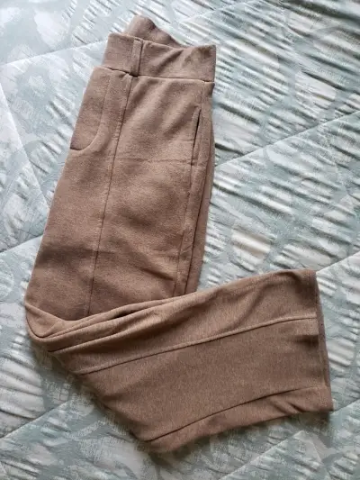 Pantalon sastre talla S beige tipo zara - miniatura 4