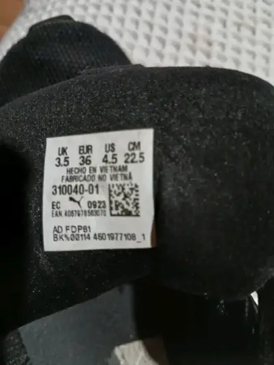 Zapatillas deportivas negras puma - miniatura 3