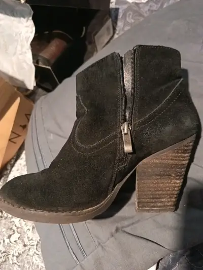 Botines negros con flecos - miniatura 2