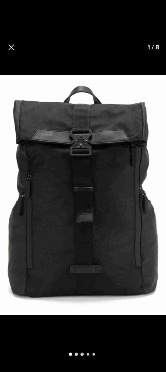 Mochila negra unisex marca Guante. - 5