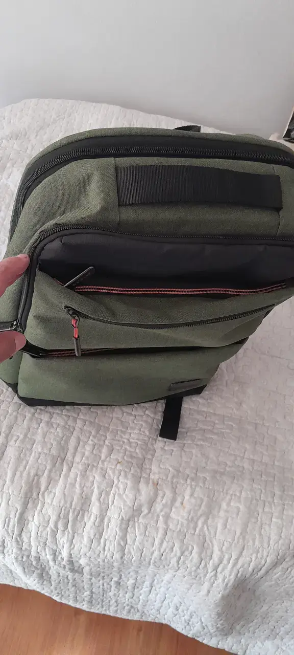 Mochila táctica verde y negra - 2