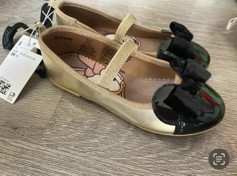 Ballerinas doradas para niña Disney - 1