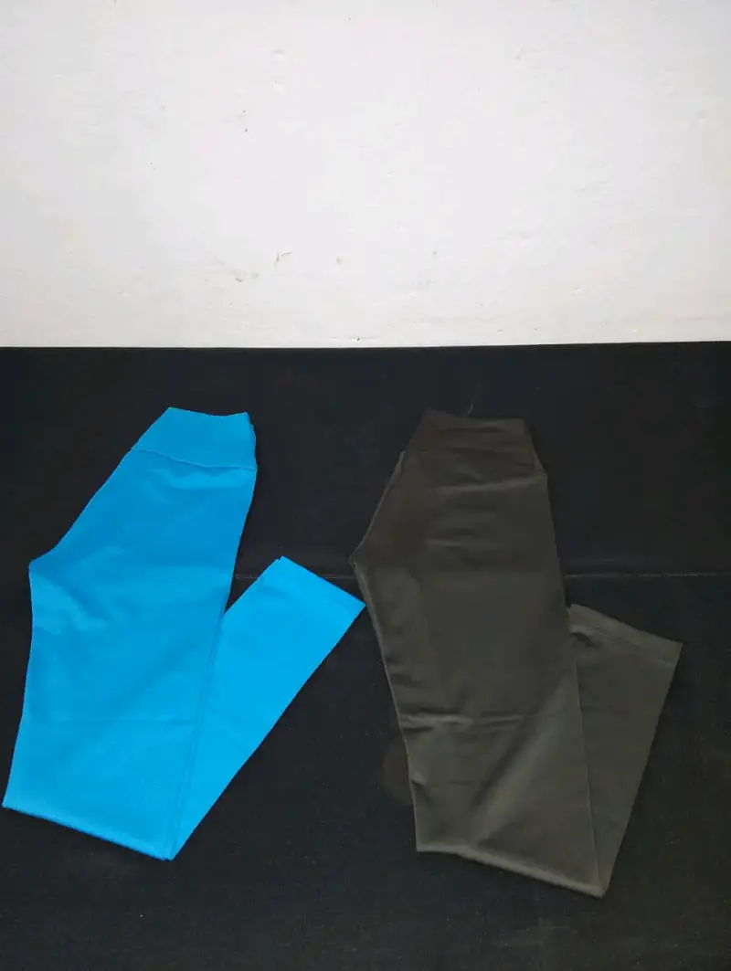 Leggings deportivos azul y verde - 4