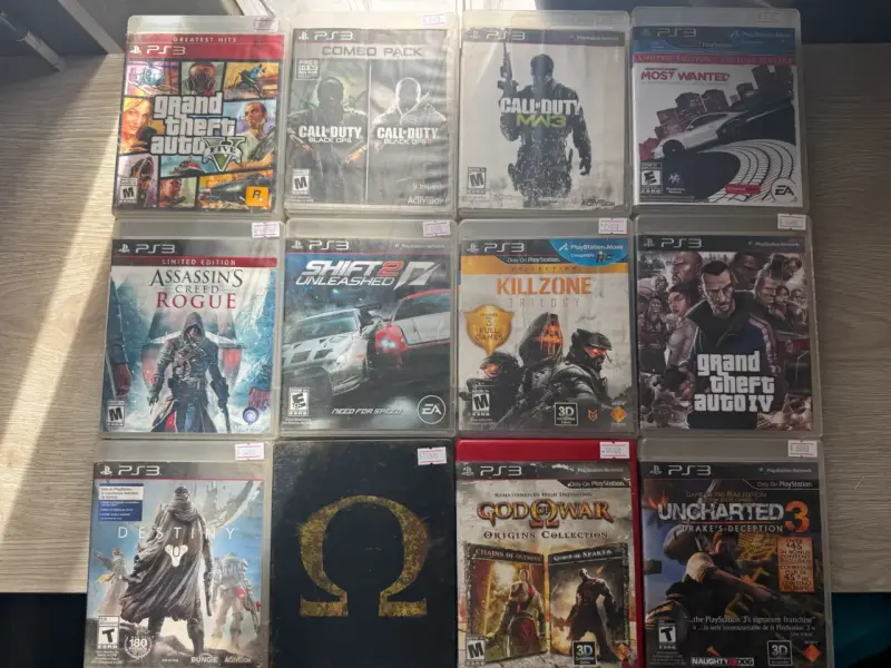 Colección de juegos PS3 variados