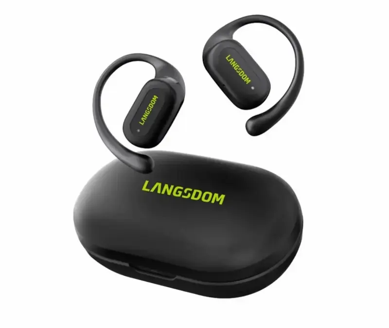Audífonos inalámbricos Langdom negros o verdes - 1