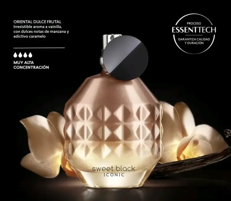 Perfume sweet black icon