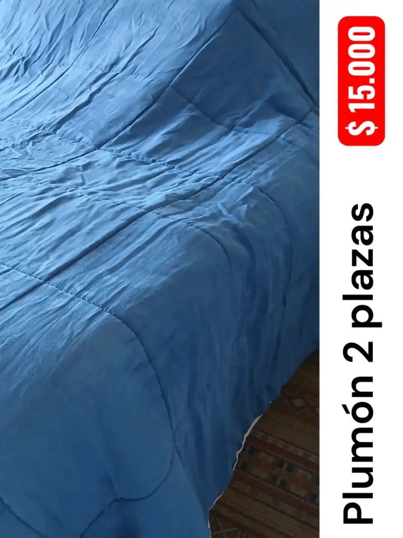 Plumón azul 2 plazas