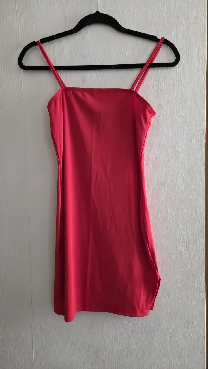 Vestido corto rojo tirantes - 1