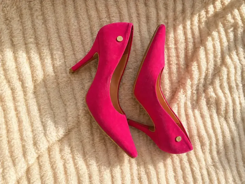 Tacones rosados elegantes