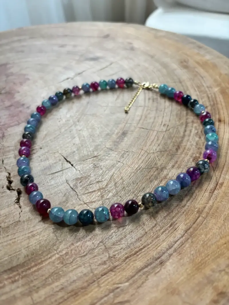 Collar de piedras multicolor - 2