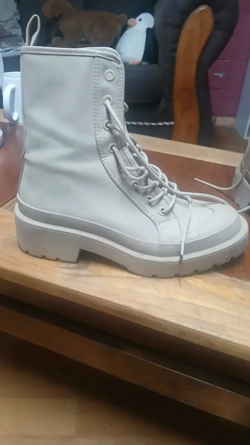 Botines beige casuales - 1