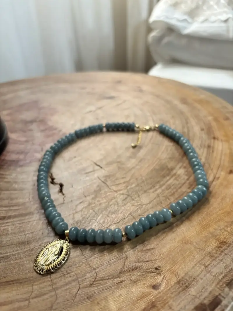 Collar de cuentas azules - 2