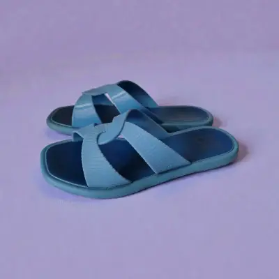 Sandalias planas azules - miniatura 2