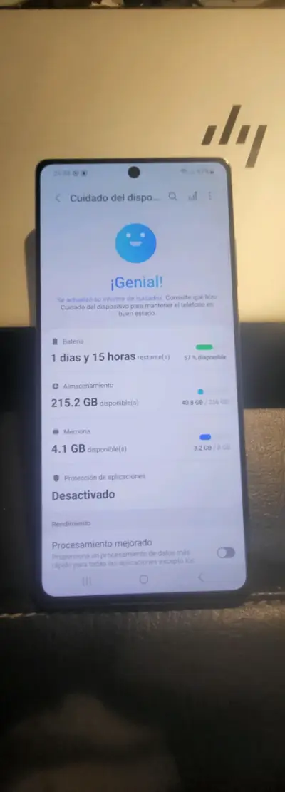 Smartphone Samsung note 20 no con buen rendimiento - miniatura 1