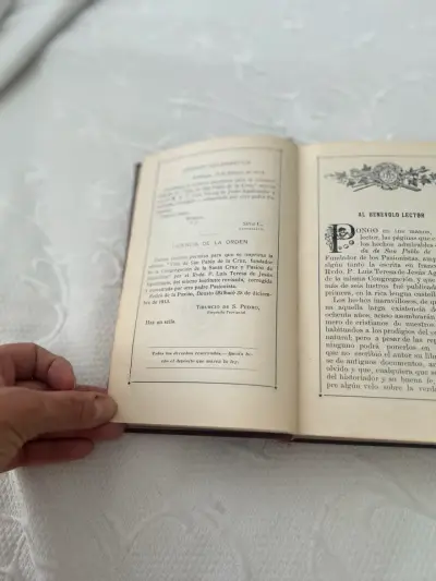 Libro antiguo 'Vida de S. Pablo de la Cruz' - miniatura 3