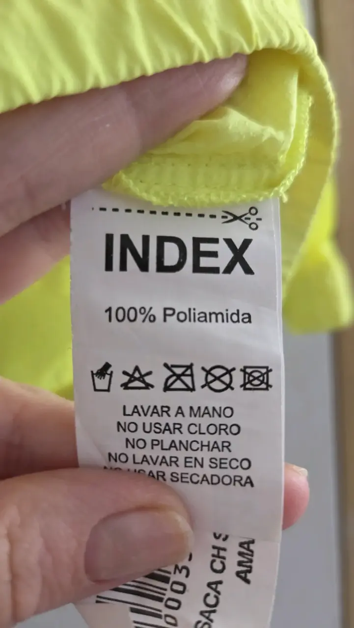 Chaqueta impermeable/cortavientos amarilla - 3