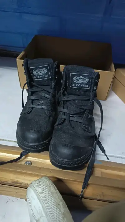 Botines negros Skechers para niños - miniatura 2