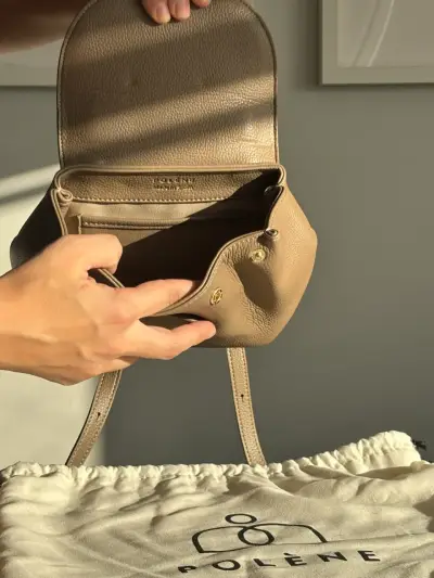 Bolso Polène café claro - miniatura 6