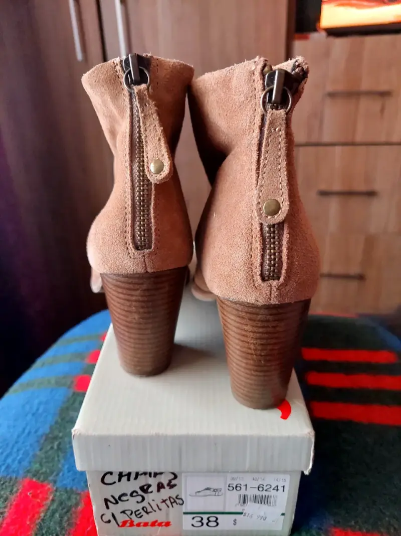 Botines 5 th aventé cafe claro mujer - 2
