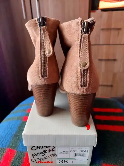 Botines 5 th aventé cafe claro mujer - miniatura 2