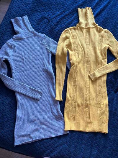 Vestidos de lana cuello alto - miniatura 1